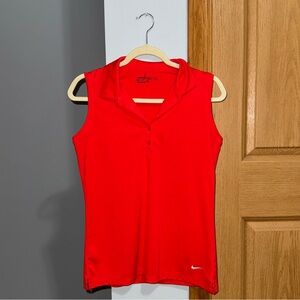 Nike Golf Dri-Fit Red Athletic Tank Top Women’s Size Medium